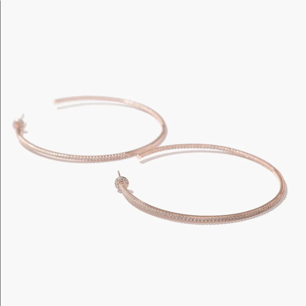 Large Rose Gold Hoops